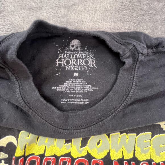 Universal Studios Halloween Horror Nights Shirt Mens Medium Black 2022 Orlando - Picture 3 of 7